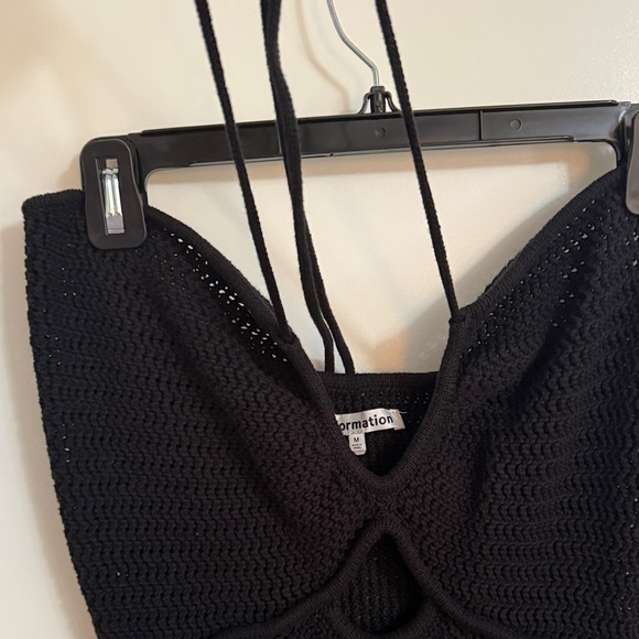 Reformation Elegant Black Knit Dress - Picture 6 of 7